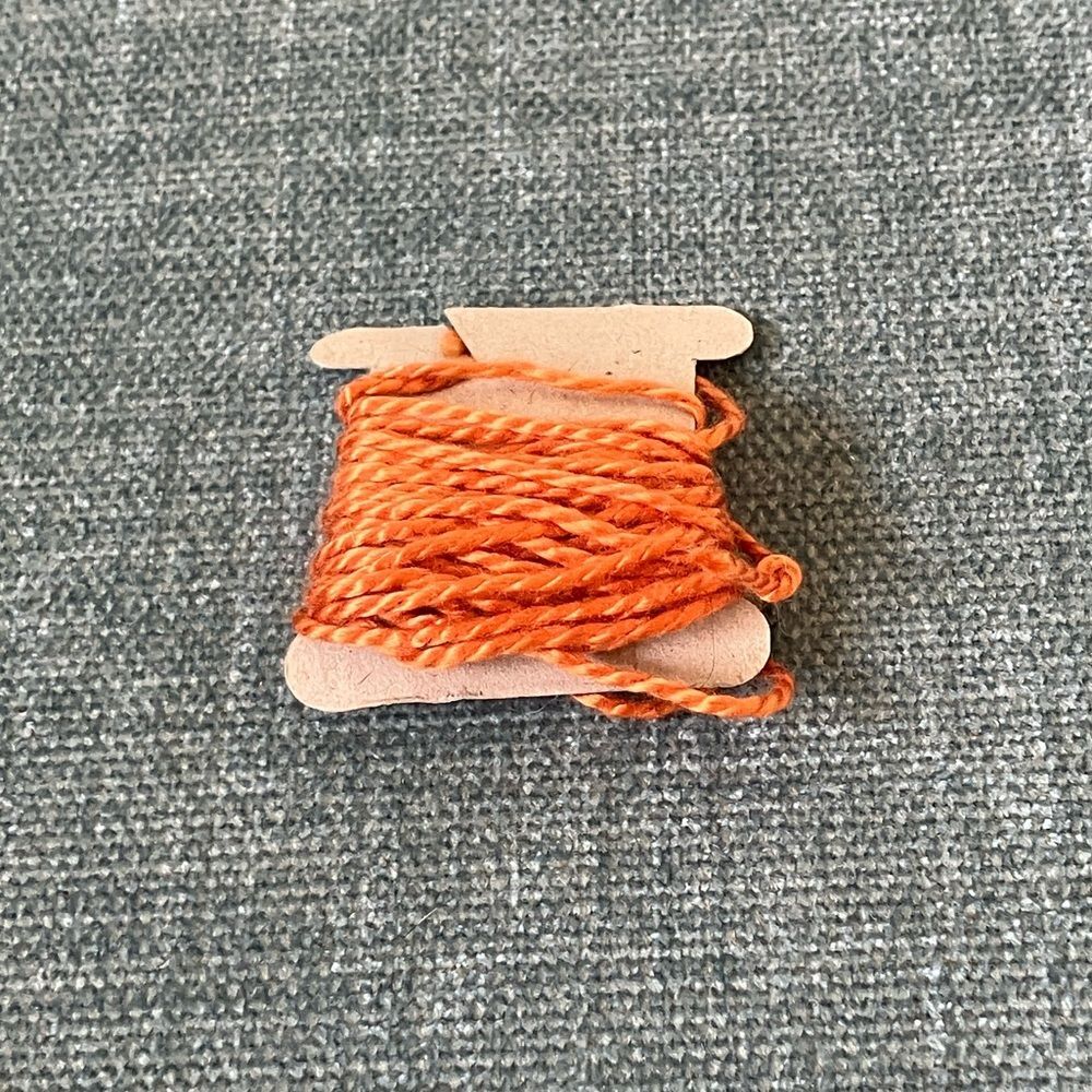 Orange Needlepoint Thread Yarn